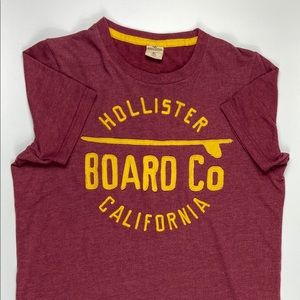 Red Yellow Hollister “Board Co.” California shirt